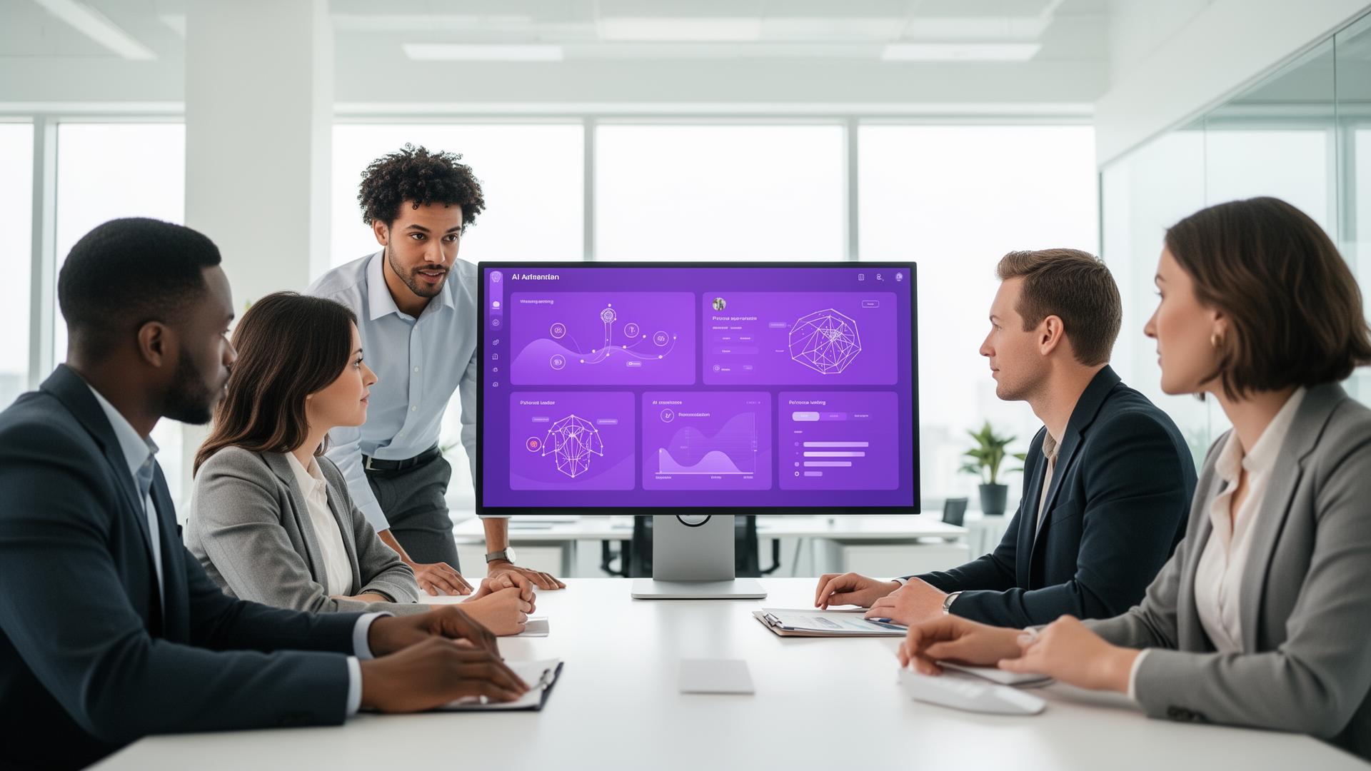Team using OpenClaw AI automation in a modern office